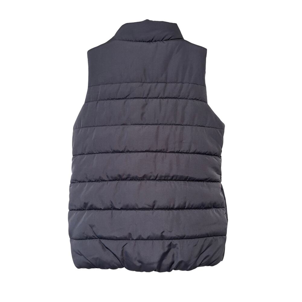 Puma Kids Puffer Vest Size 8 Navy Pink White Full Zip Lightweight Winter Coat - Picture 9 of 9
